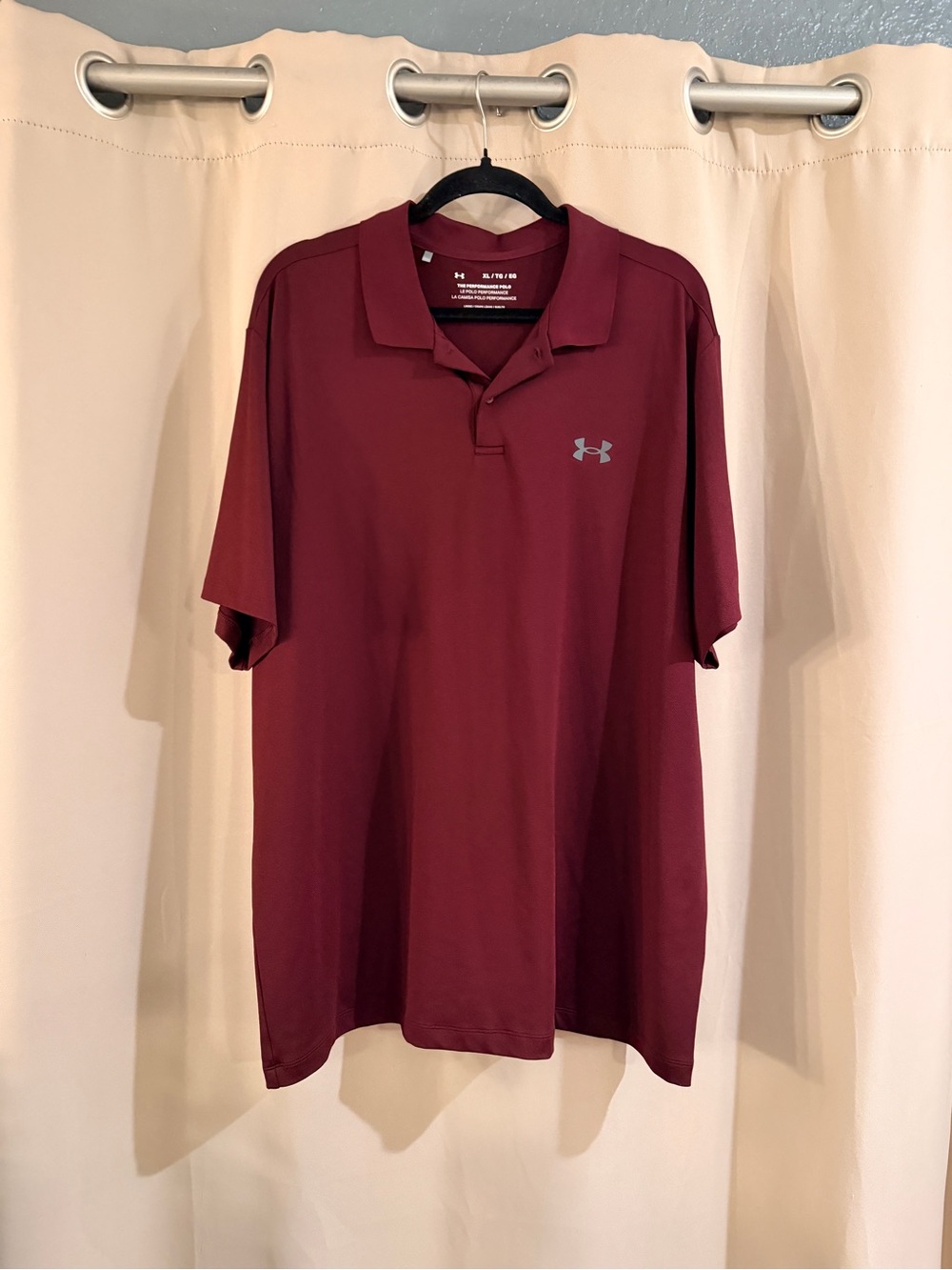 Under Armour Men's Burgundy Performance Polo